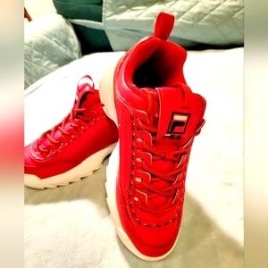 Red Fila Sneakers